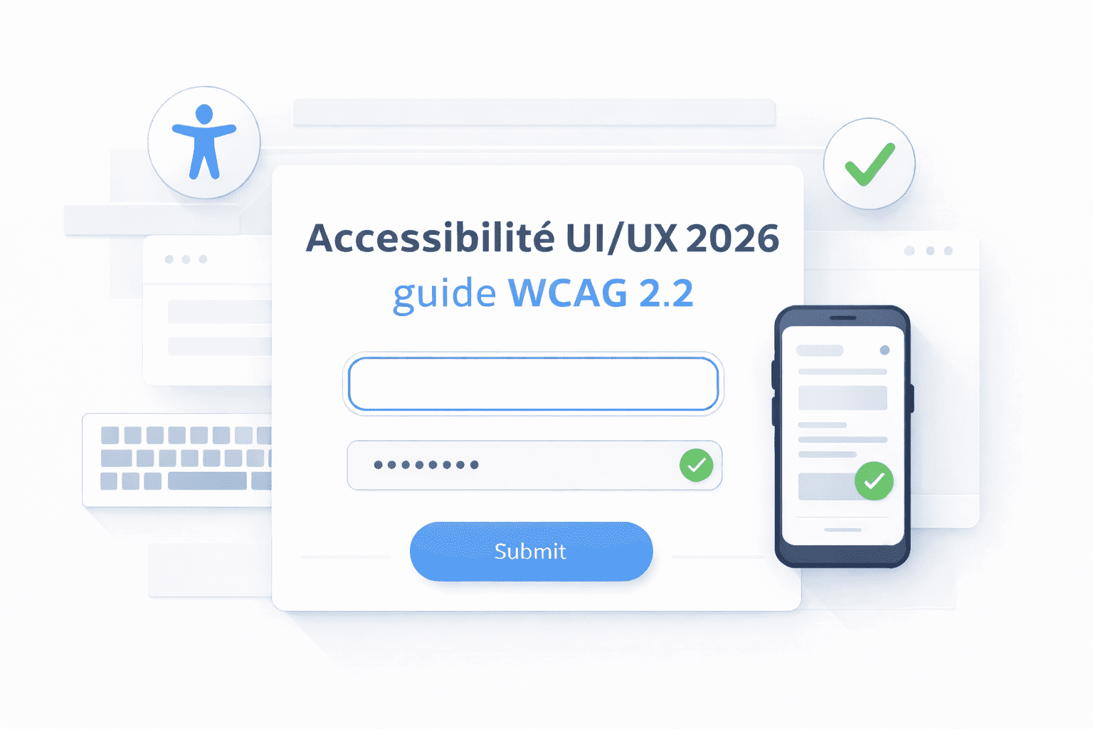 Accessibilité UI/UX 2026 : guide WCAG 2.2