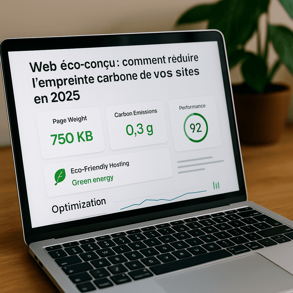 Web éco-conçu : comment réduire l'empreinte carbone de vos sites en 2025