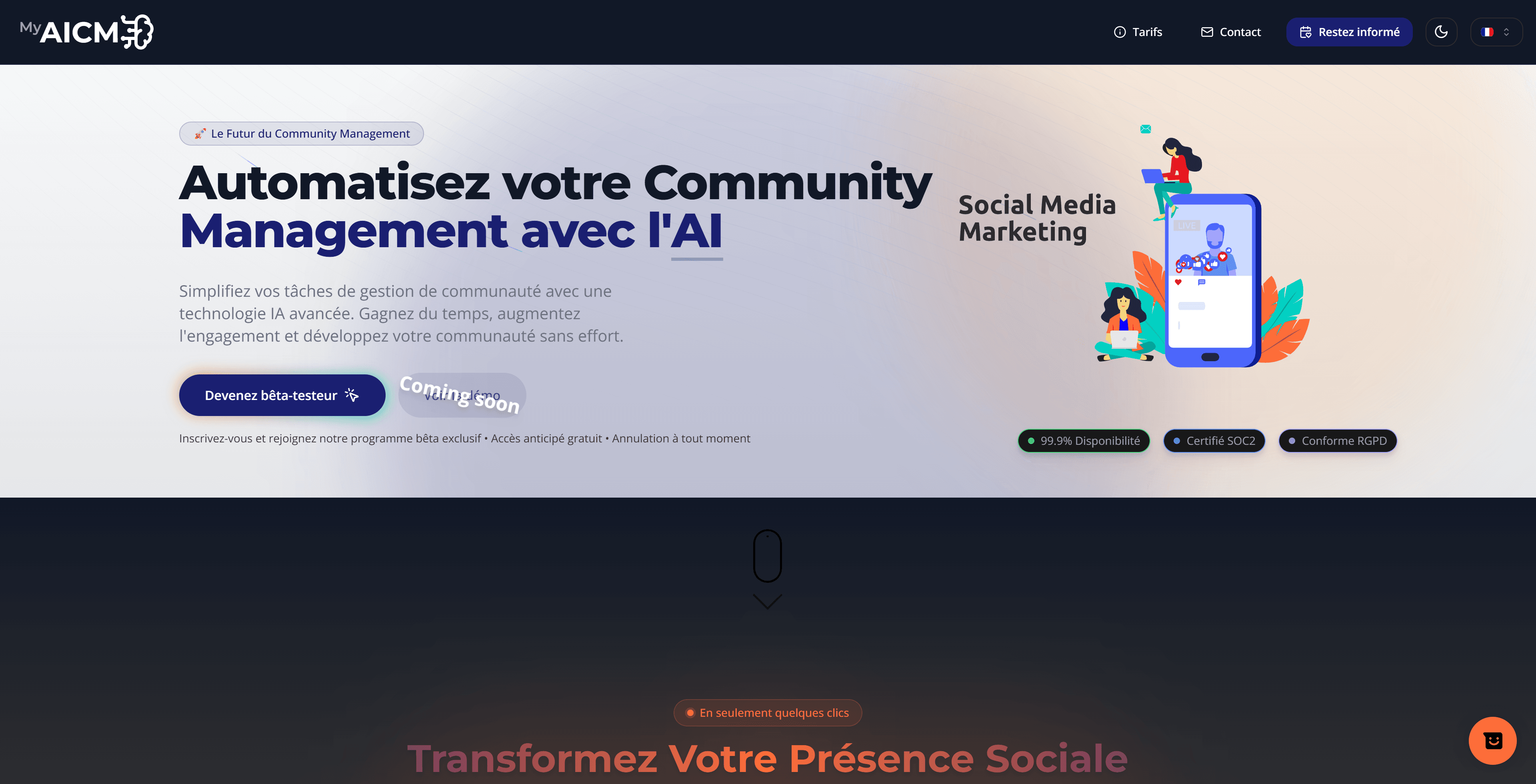 MyAICM — Plateforme IA pour la gestion de communauté