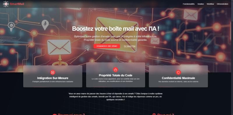 SmartMail — Site Vitrine IA & Email